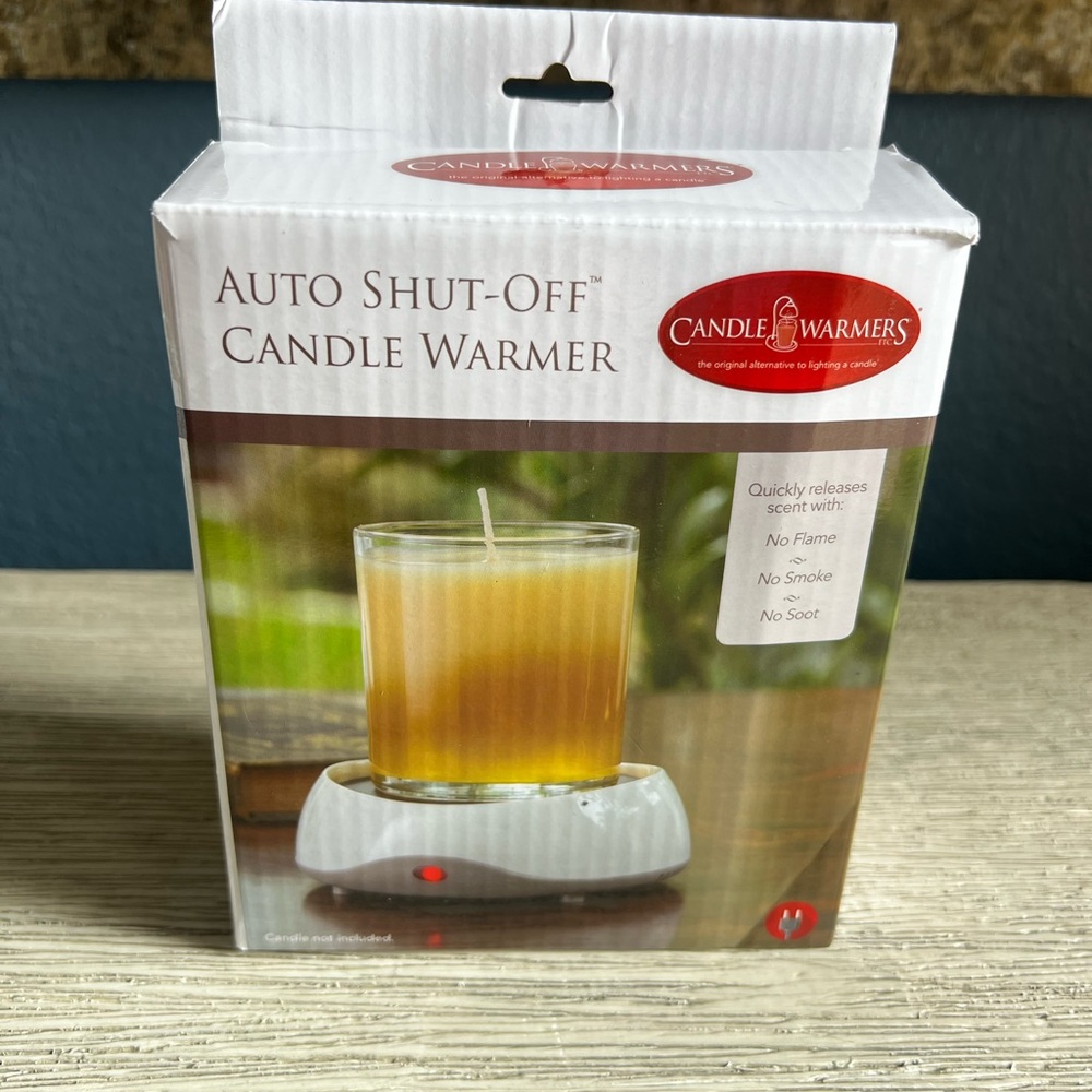 🆕 Auto Shut-Off Candle Warmer - White